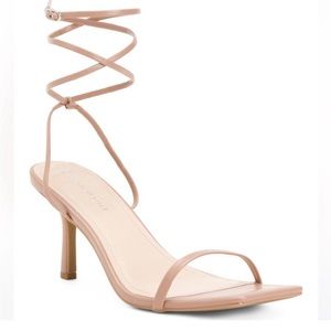 Madden Girl Zest square toe ankle wrap heel sandal